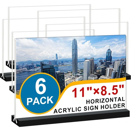 acrylic sign holder menu stands plastic picture frames.webp