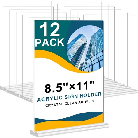 arrobust acrylic sign holder 8.5 x 11 inches.webp