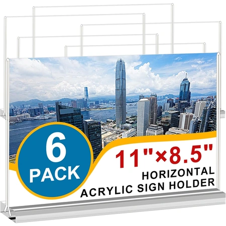t shaped double sided clear paper frames.webp